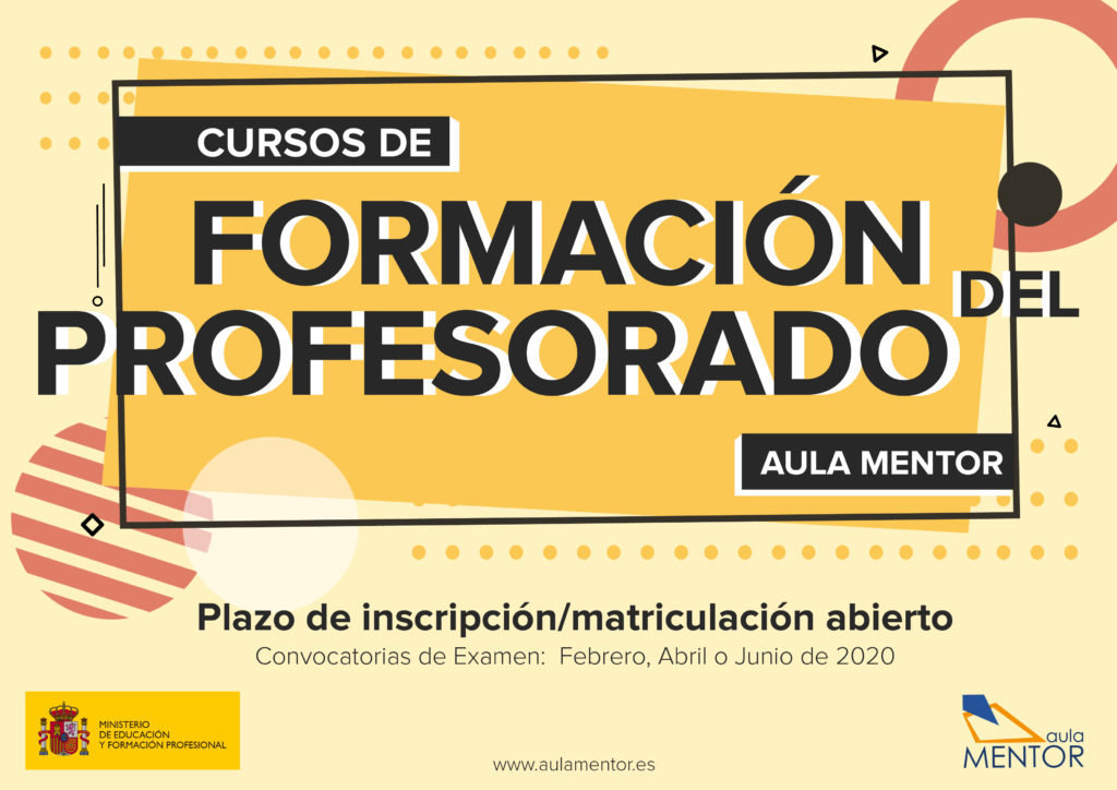 Convocatoria de Formación del Profesorado de Aula Mentor.